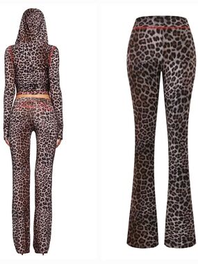 I.AM.GIA BLARE TRACKPANT in Dark Leopard Large NWT